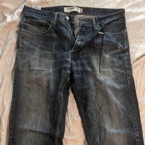 Levi's 505 Regular Dark Wash Denim Jeans 34x32